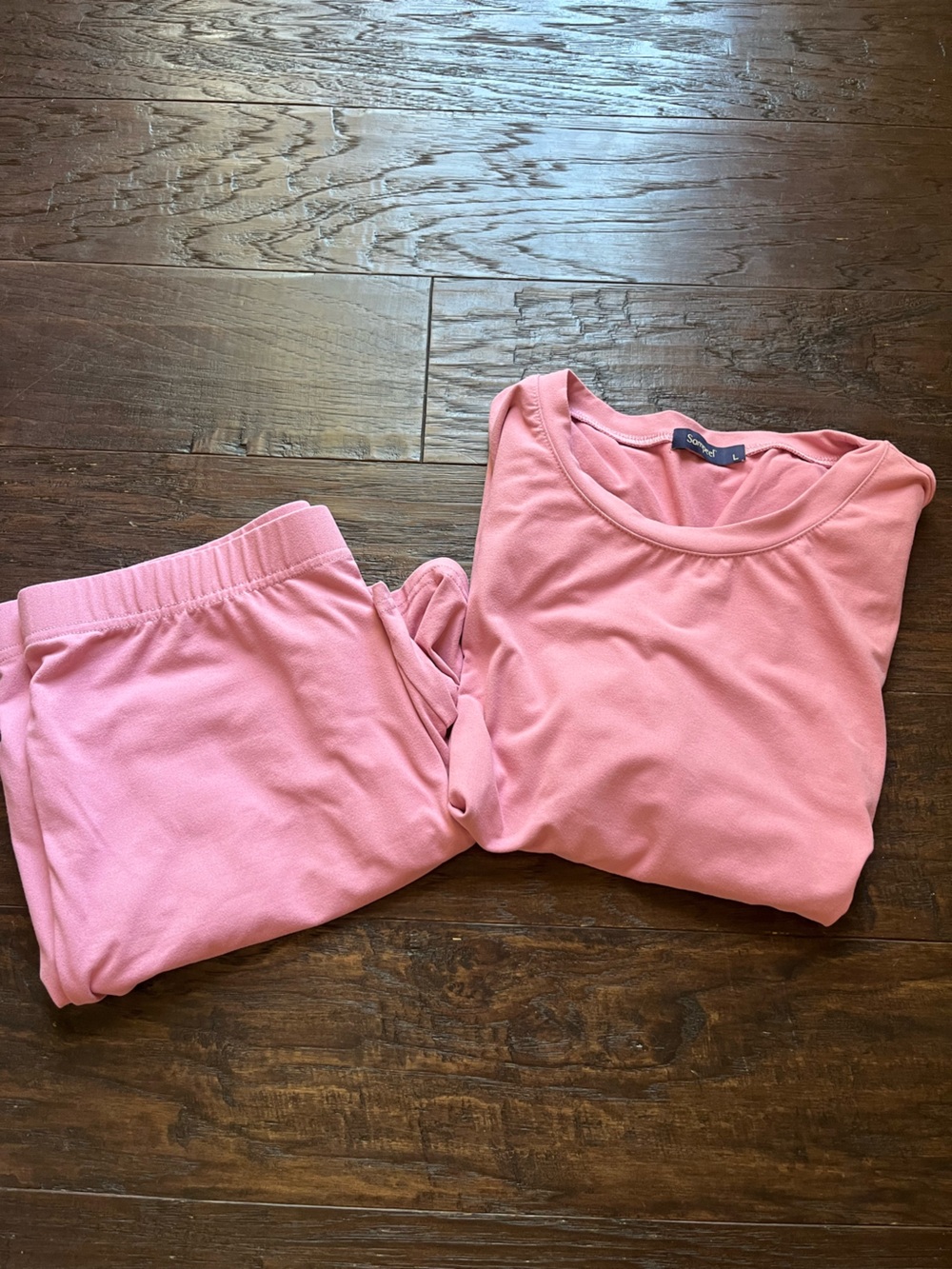 sampeel (amazon brand) Soft Bubblegum Pink Women's Pajama Top & Shorts Set